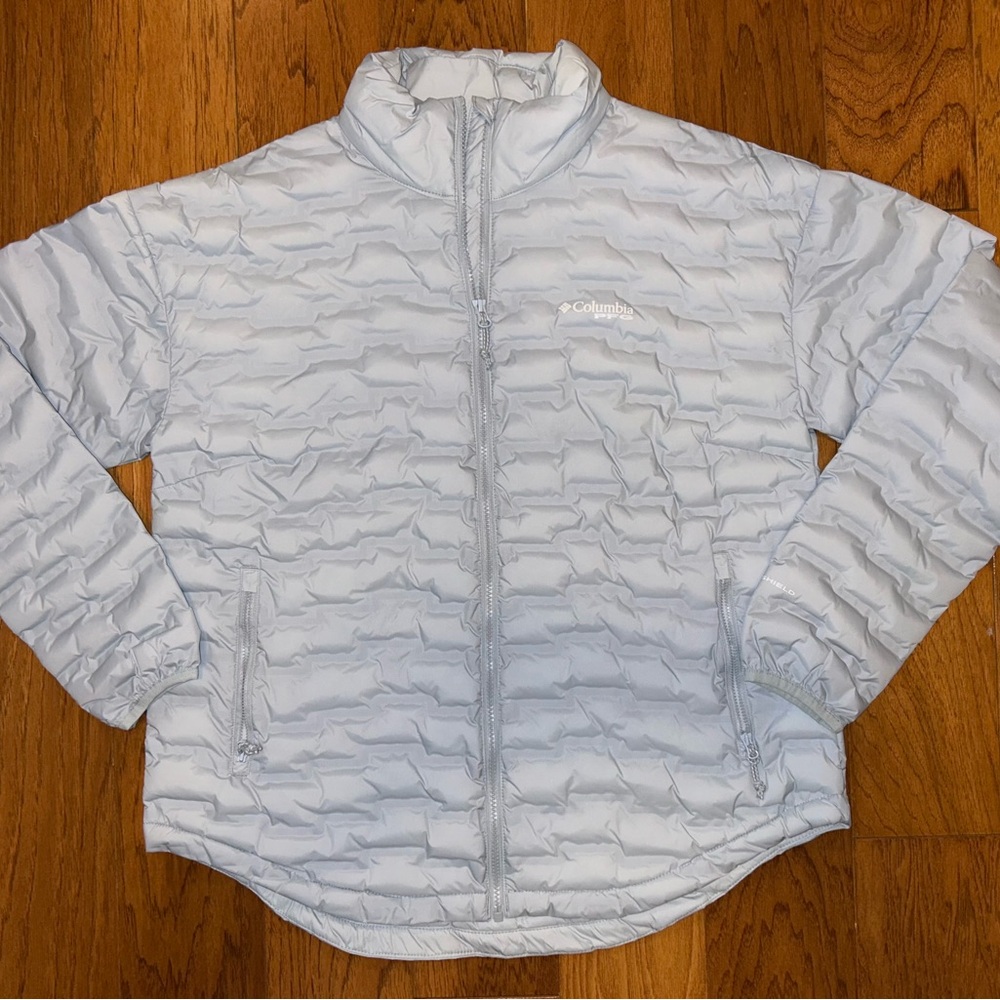 Columbia Light Gray Puffer Coat